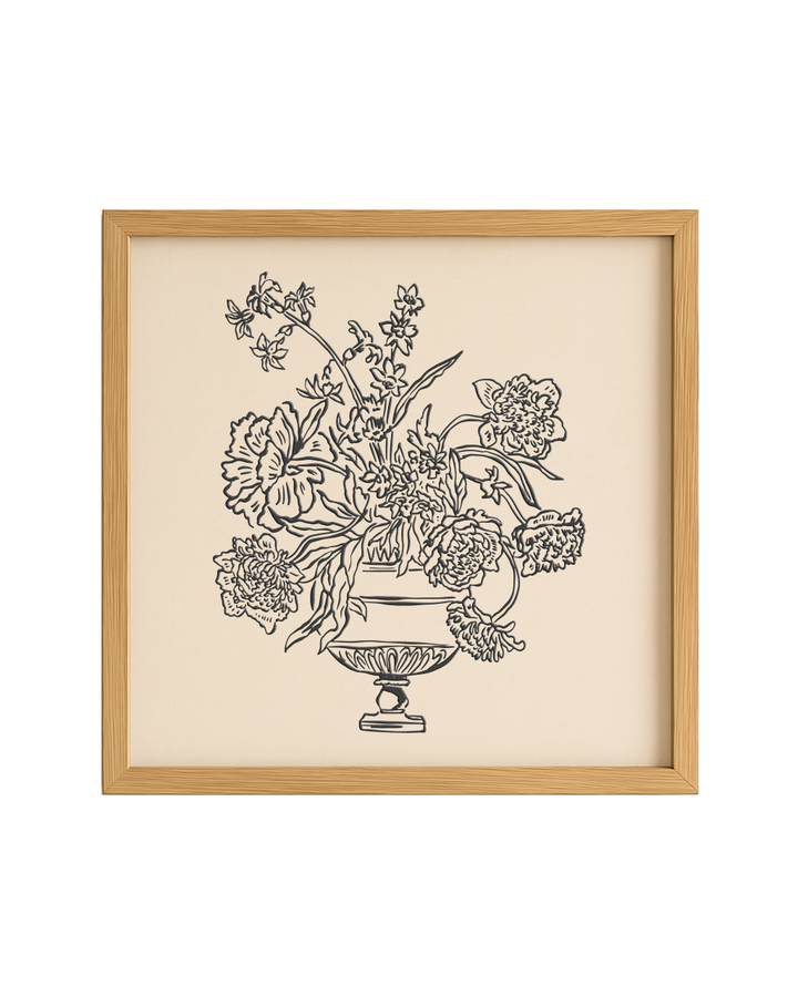 Cuadro Bouquet Floral I - 60x60 cm