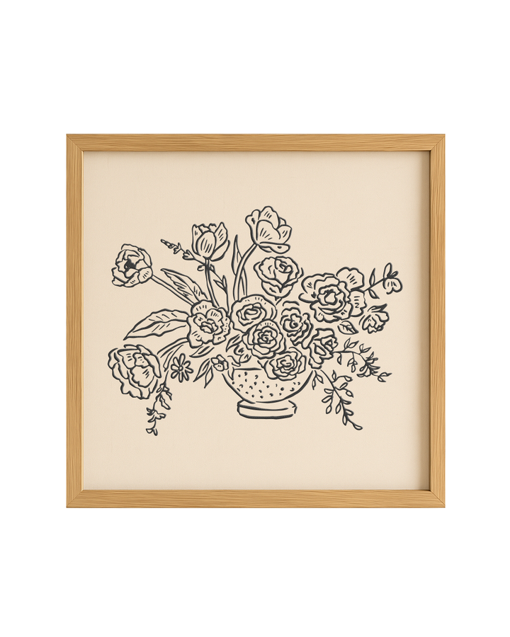 Cuadro Bouquet Floral II - 60x60 cm