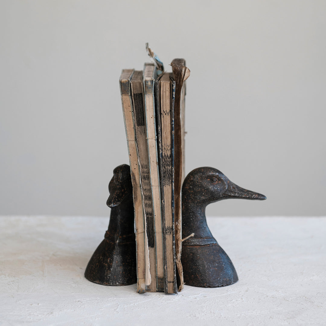 Sujetalibros de Hierro Par de Patos