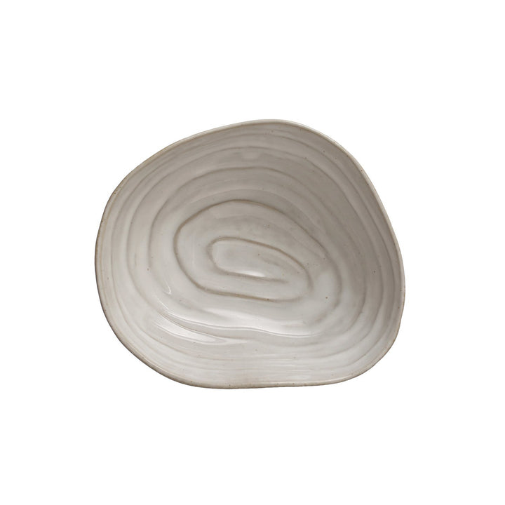 Bowl de cerámica con forma de concha (cada uno varía)