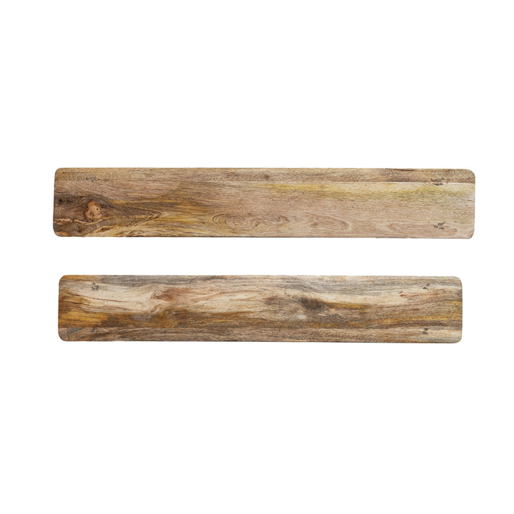 Pedestal XXL de Madera Natural, 2 alturas