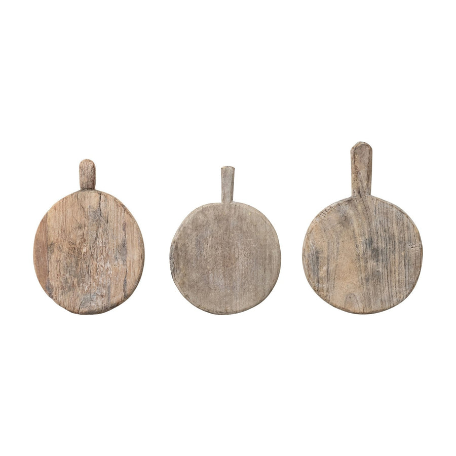 Tabla de pan decorativa de madera con asa (cada una varía)