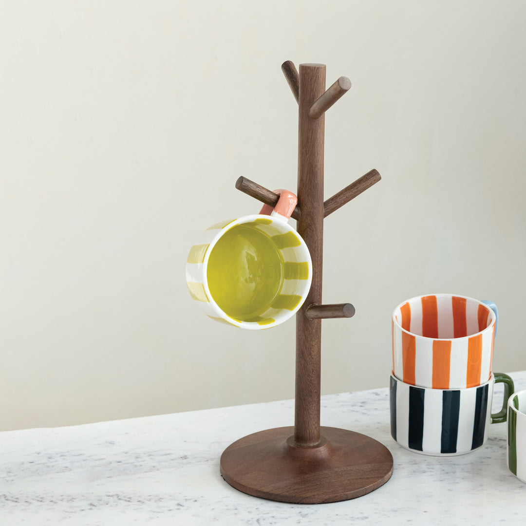 Soporte para Tazas de Madera
