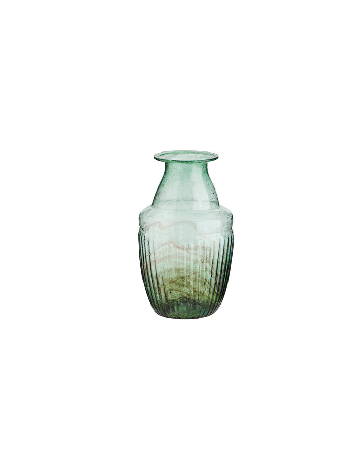 Botella Decorativa con Textura Verde