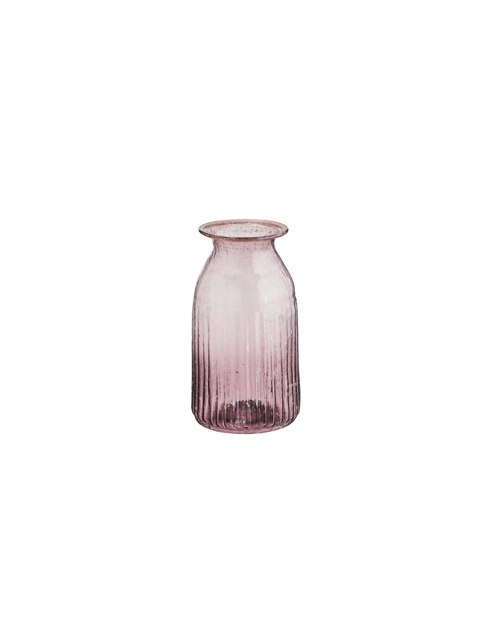 Botella Decorativa con Textura Morada
