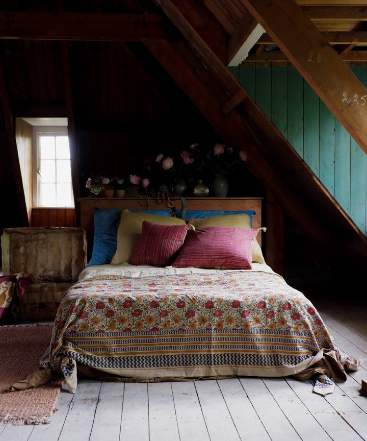 Mantel o Manta Block Print Evy, 2 tamaños