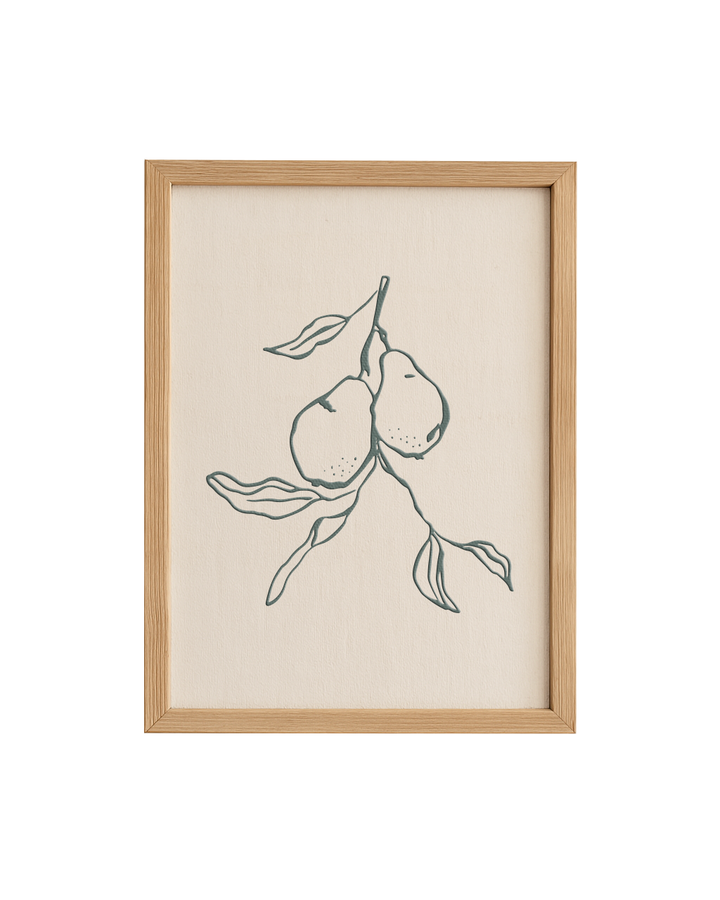 Cuadro Diseño Frutas y Verduras - 40 x 30 cm