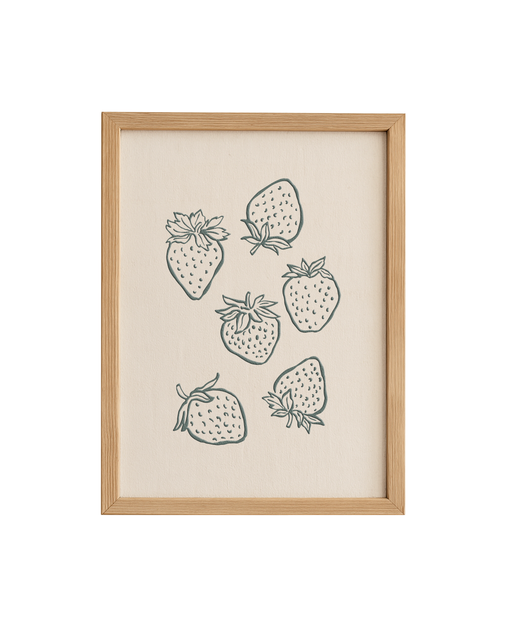 Cuadro Diseño Frutas y Verduras - 40 x 30 cm