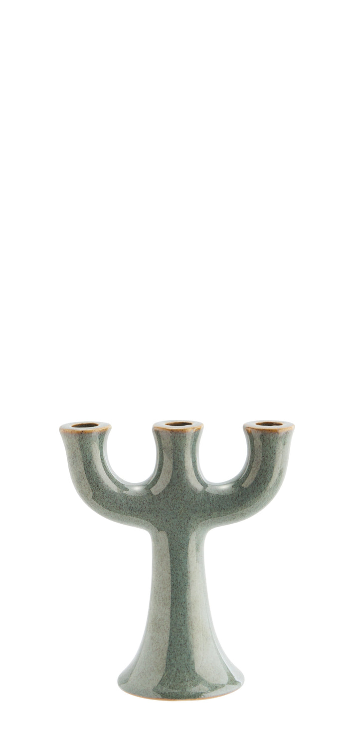 Candelabro de Cerámica Verde