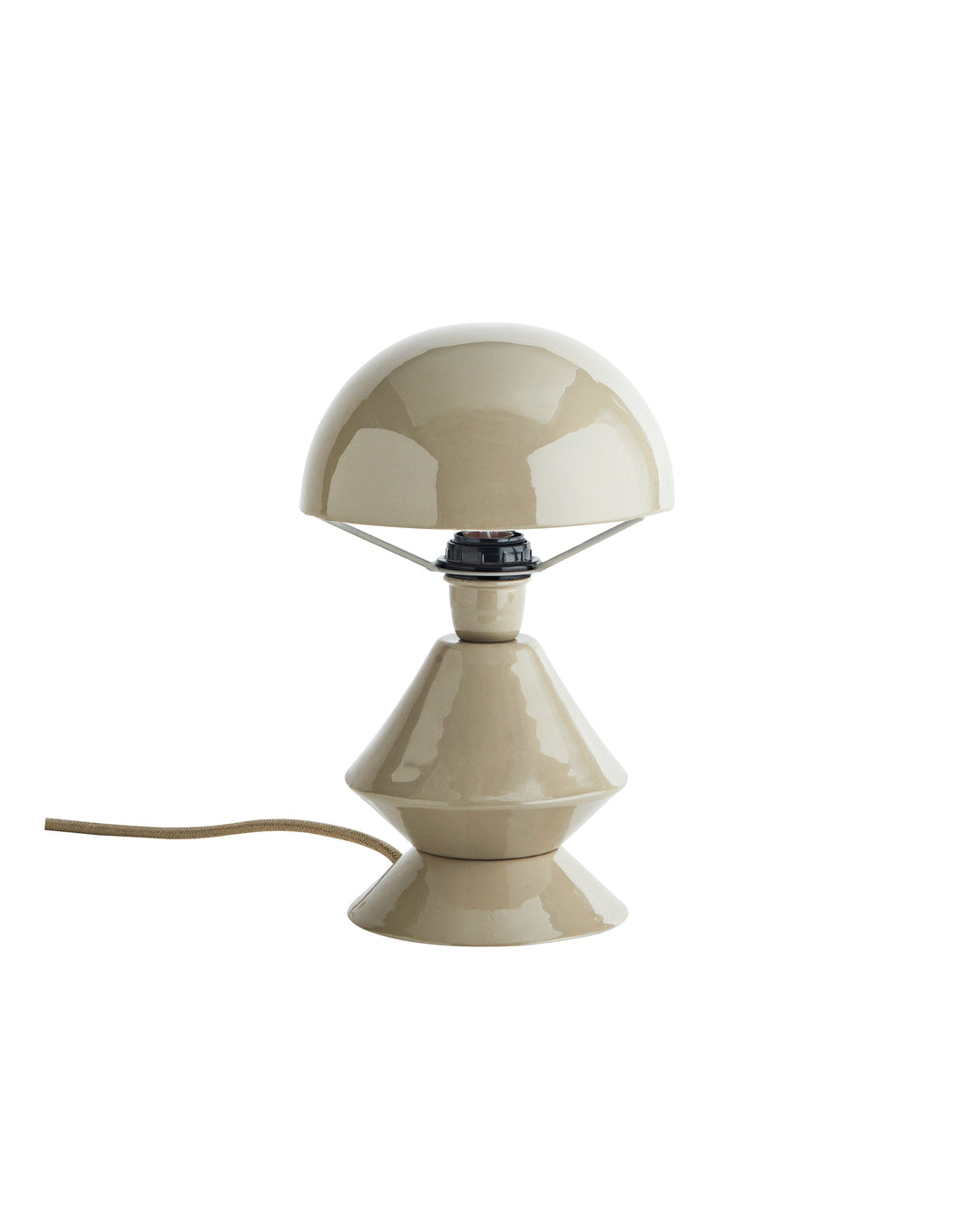 Lámpara Geométrica de Mesa Taupe S