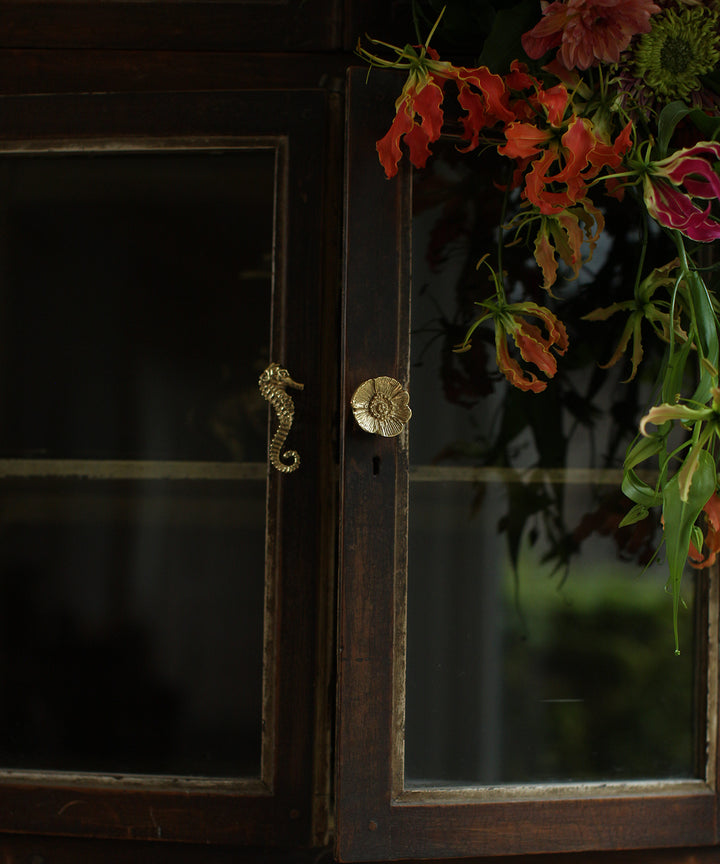 Tirador Bronce Flor Poppy