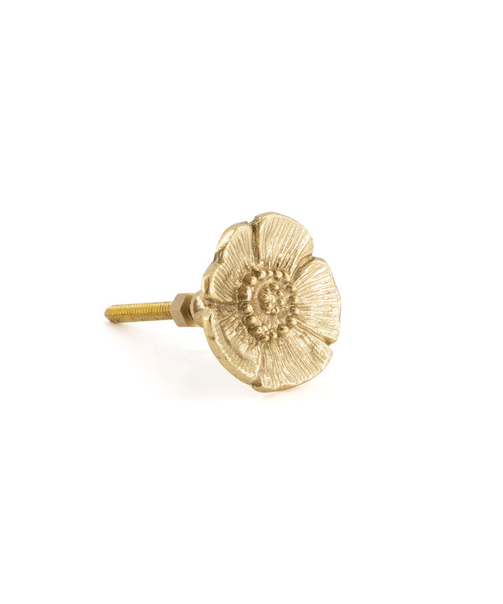 Tirador Bronce Flor Poppy