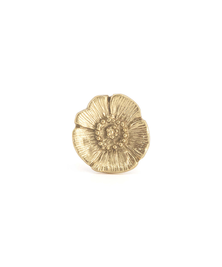 Tirador Bronce Flor Poppy