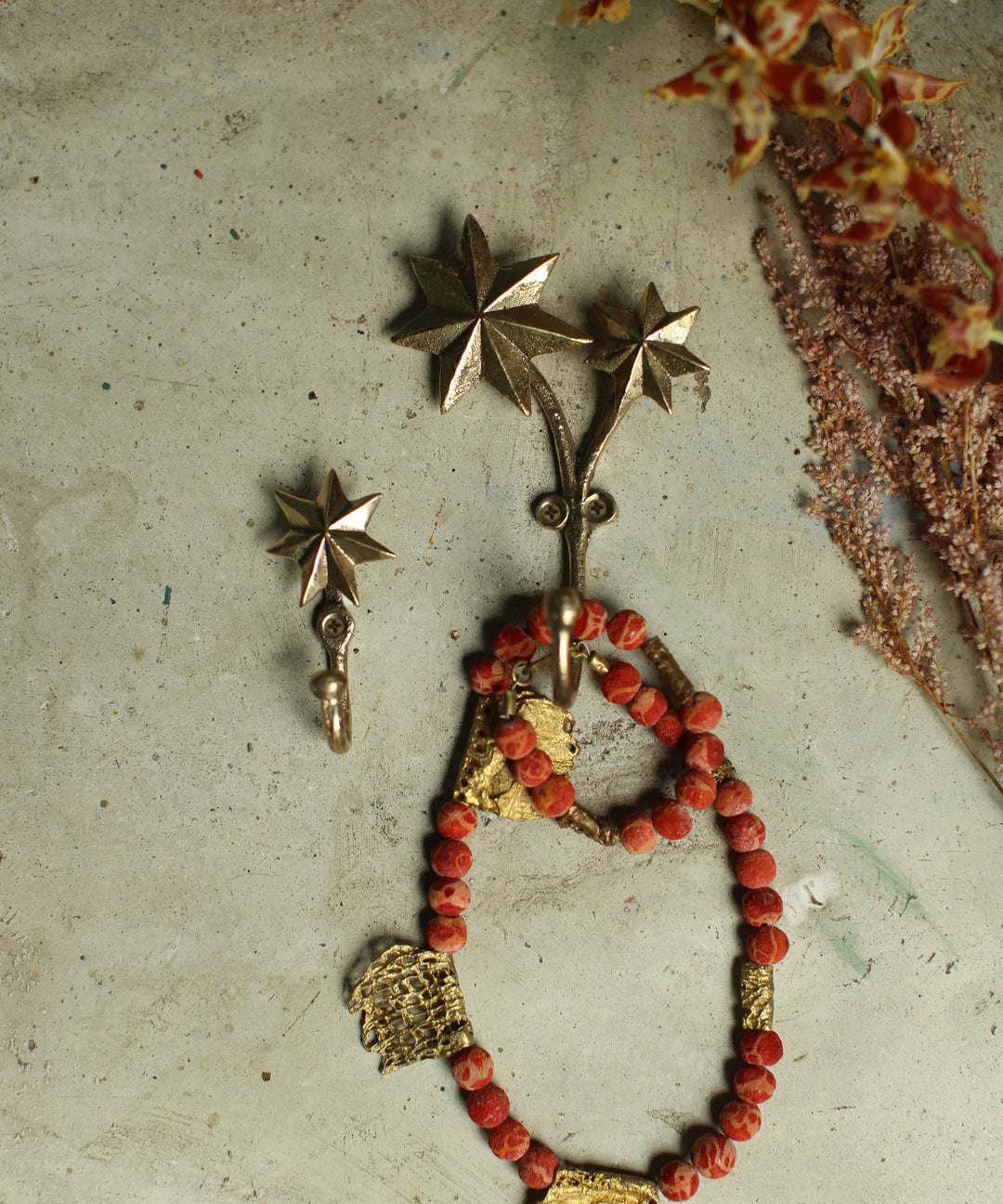 Percha Dorada Estrellas