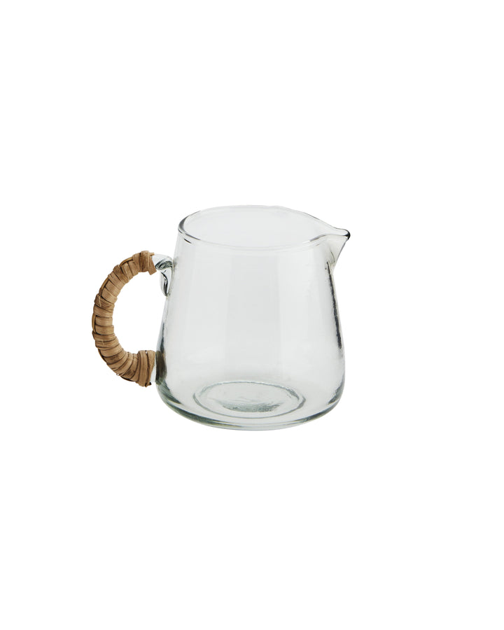 Jarra Pequeña de Vidrio y Bambú