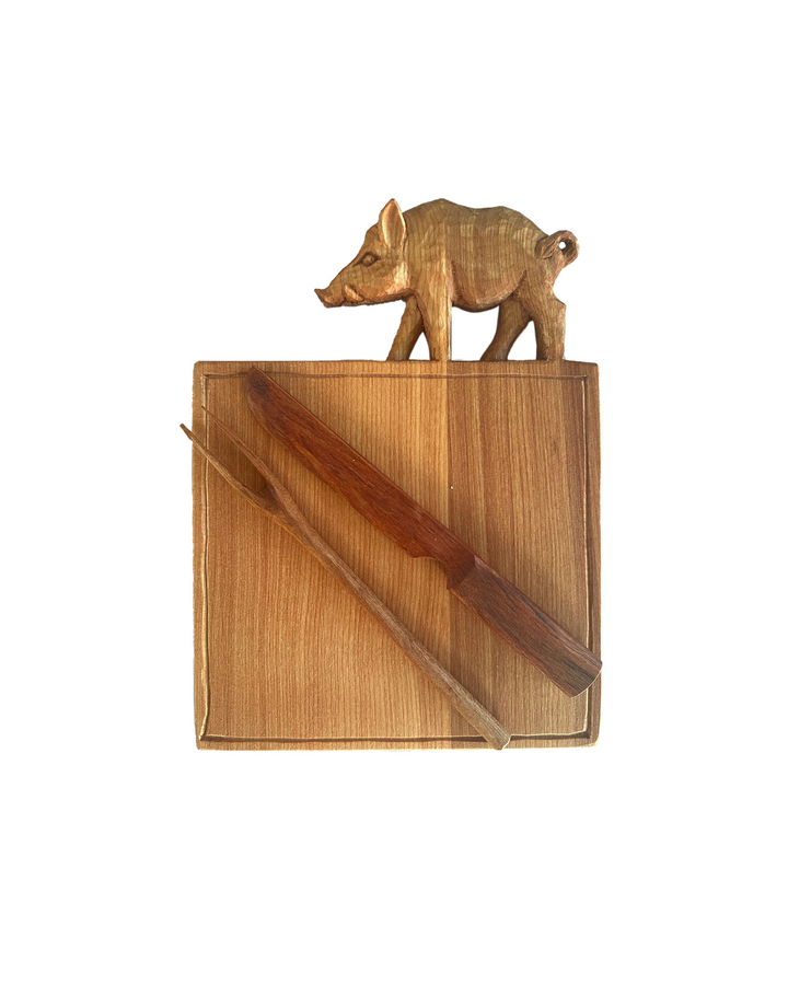 Tabla Picoteo Madera Jabalí