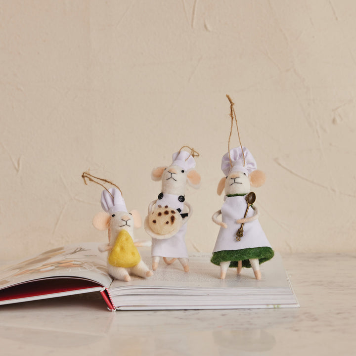 Adorno Colgante Ratón Chef, 3 estilos
