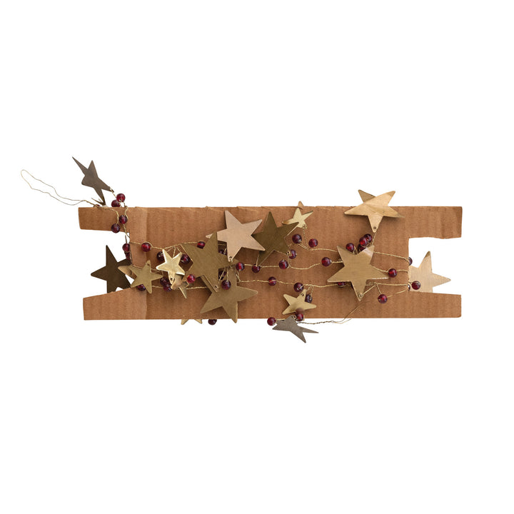 Guirnalda Estrellas Doradas, 183 cm
