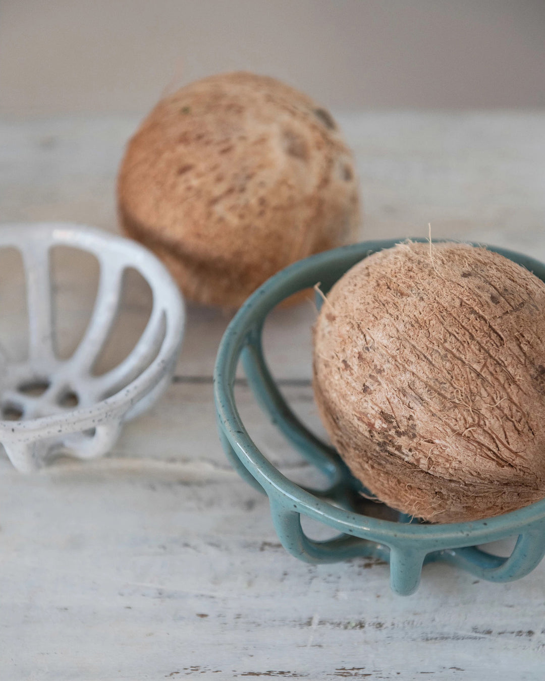 Bowl Cesta de Cerámica Crema