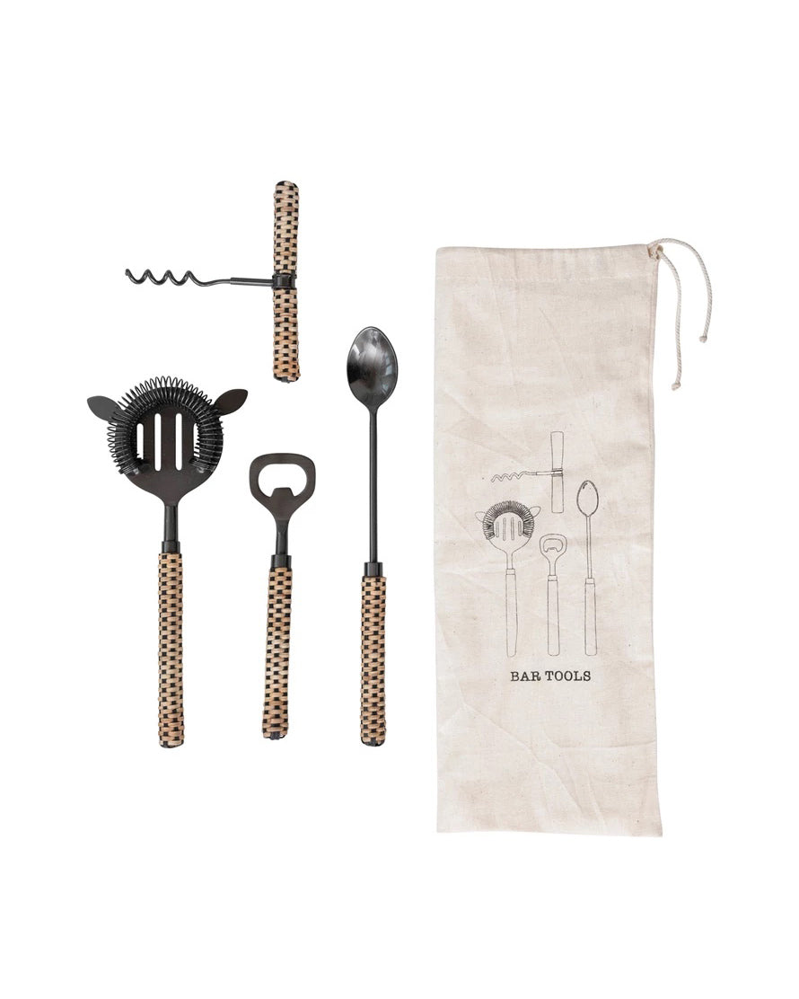 Juego de Cocteleria Rattan