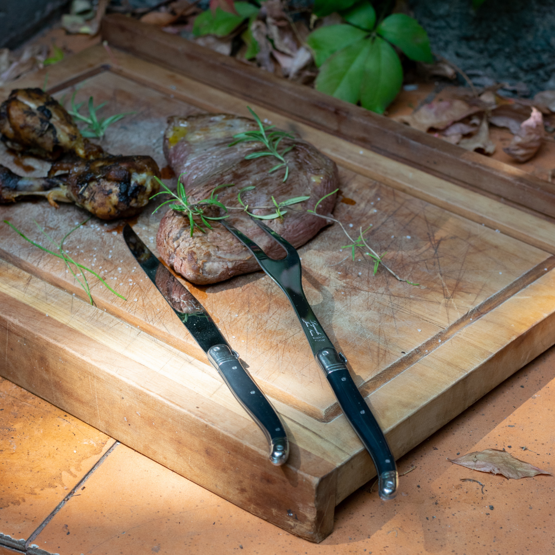 Set Asado Laguiole - Negro