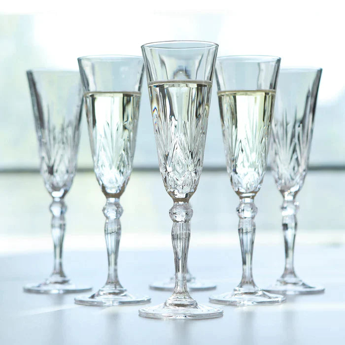 Set 6 Copas Champagne Melodía - RCR